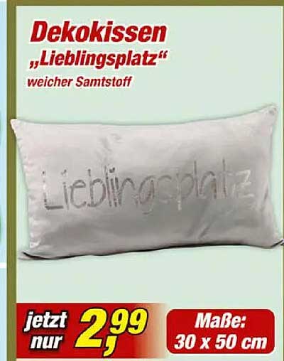 Dekokissen „Lieblingsplatz“