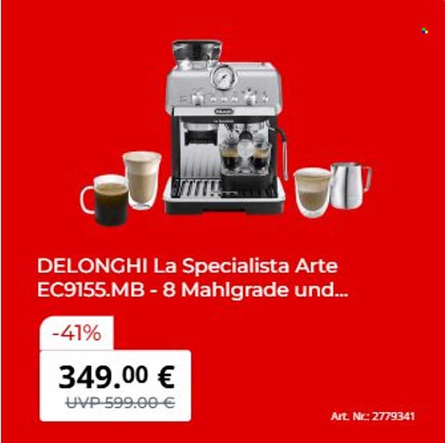 DELONGHI La Specialista Arte EC9155.MB - 8 Mahlgrade und...