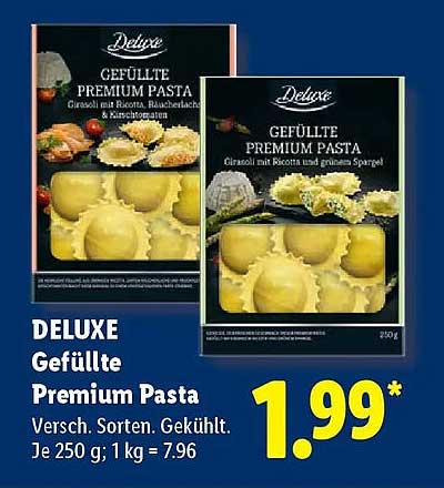 DELUXE Gefüllte Premium Pasta