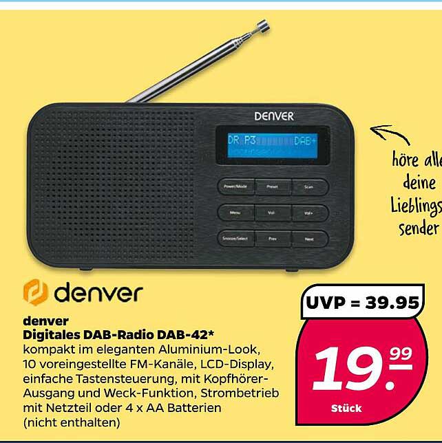 denver Digitales DAB-Radio DAB-42*