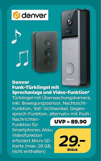 Denver Funk-Türklingel mit Sprechanlage und Video-Funktion*