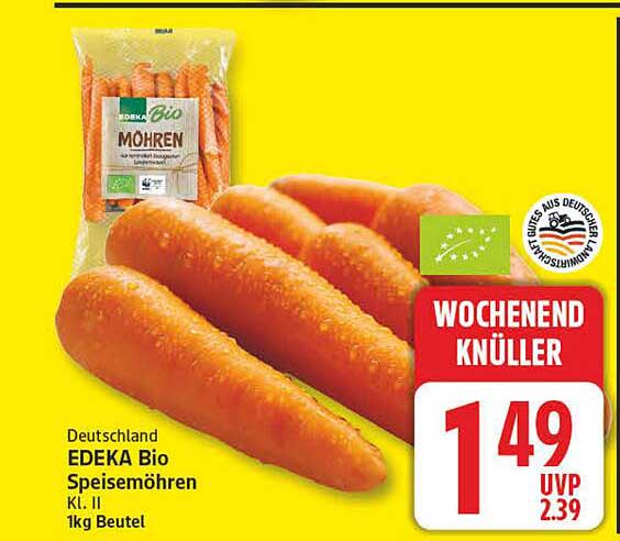 Deutschland EDEKA Bio Speisemöhren Kl. II 1kg Beutel