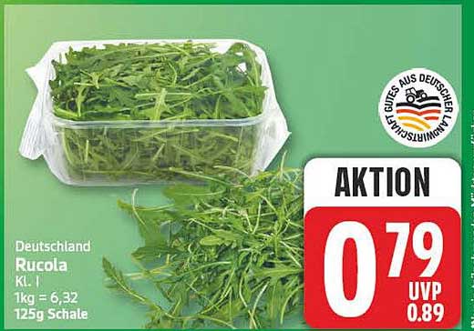 Deutschland Rucola KL. I 125g Schale