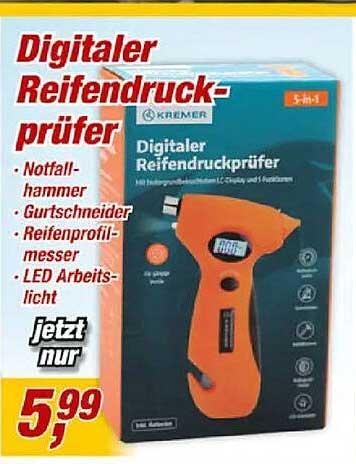 Digitaler Reifendruck-prüfer