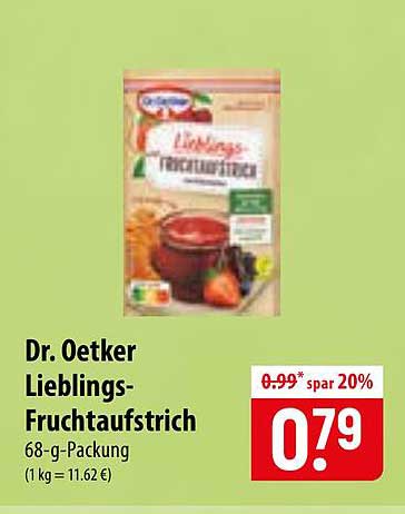 Dr. Oetker Lieblings-Fruchtaufstrich