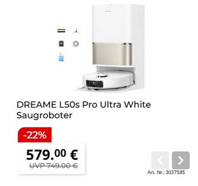 DREAME L50s Pro Ultra White Saugroboter