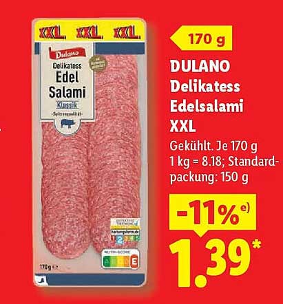 DULANO Delikatess Edelsalami XXL