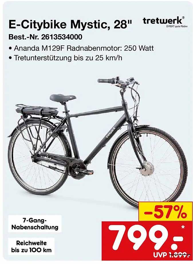 E-Citybike Mystic, 28"