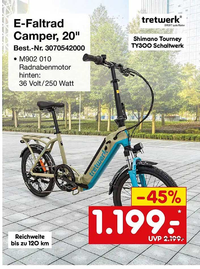 E-Faltrad Camper, 20"
