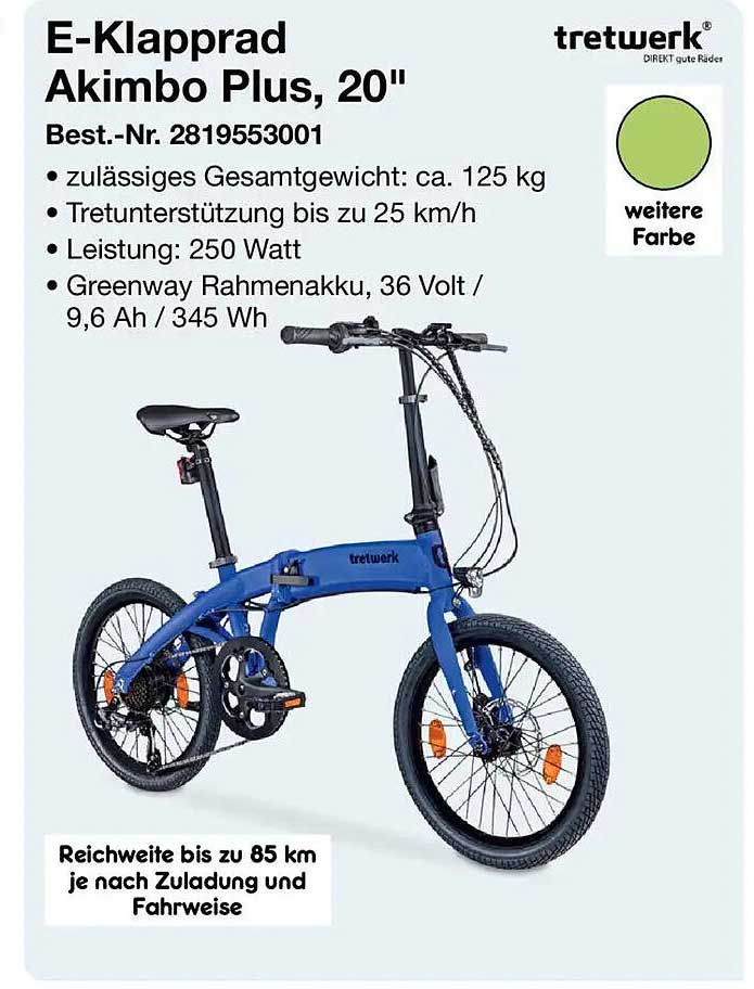 E-Klapprad Akimbo Plus, 20"