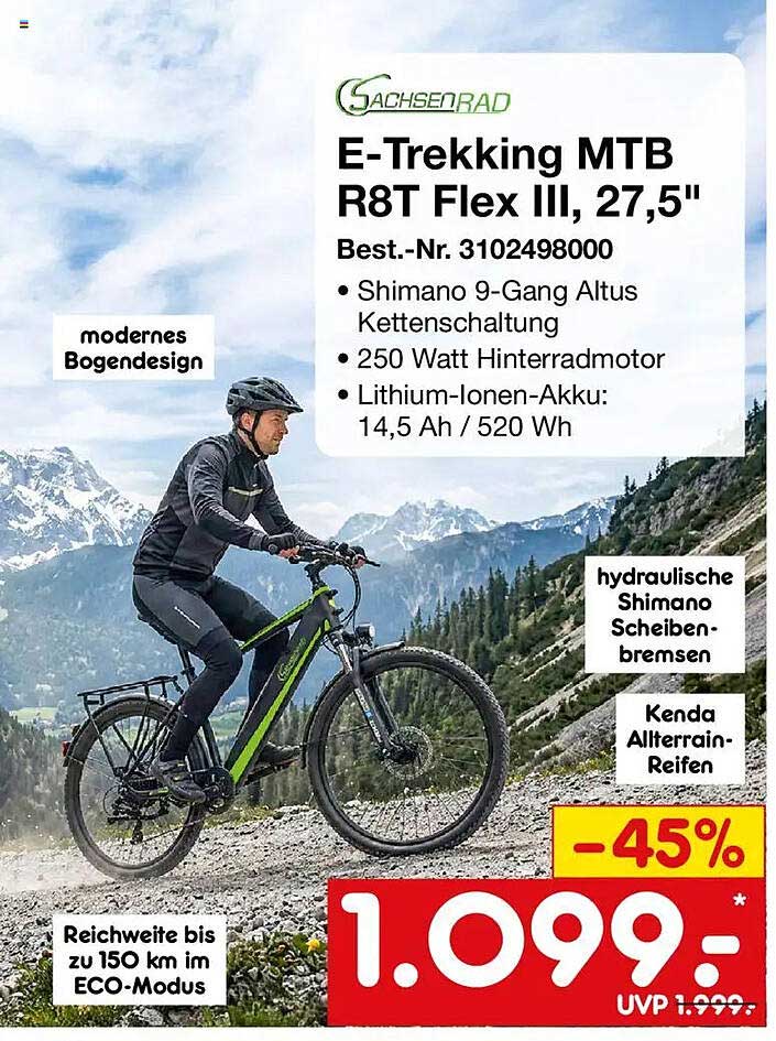 E-Trekking MTB R8T Flex III, 27,5"