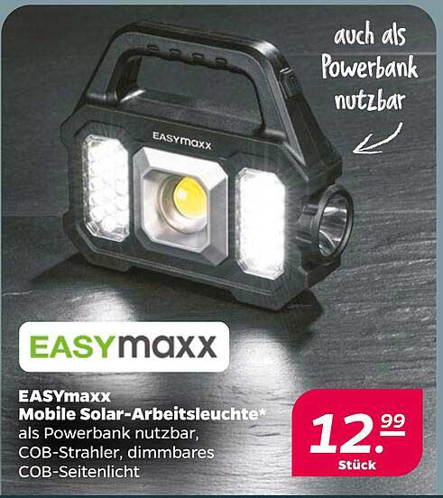 EASYmaxx Mobile Solar-Arbeitsleuchte*
