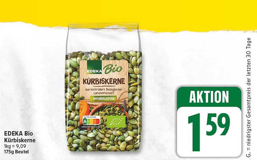 EDEKA Bio Kürbiskerne 175g Beutel
