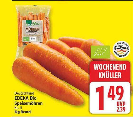 EDEKA Bio Speisemöhren Kl. II 1kg Beutel