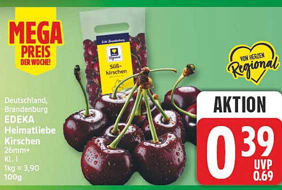 EDEKA Heimatliebe Kirschen 26mm+ Kl. I