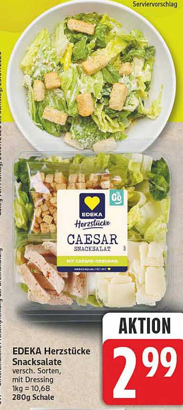 EDEKA Herzstücke Snacksalate
