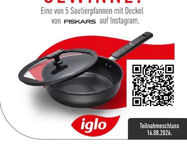 Eine von 5 Sautierpfannen mit Deckel von FISKARS auf Instagram.