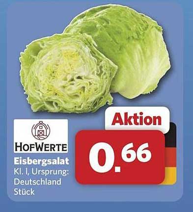 Eisbergsalat Kl. I, Ursprung: Deutschland Stück