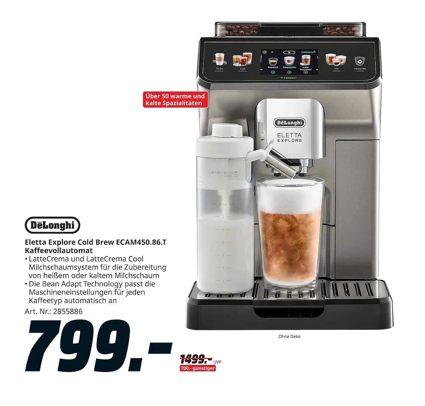 Eletta Explore Cold Brew ECAM450.86.T Kaffeevollautomat