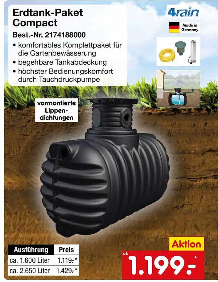 Erdtank-Paket Compact