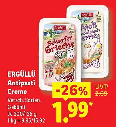 ERGÜLLÜ Antipasti Creme
