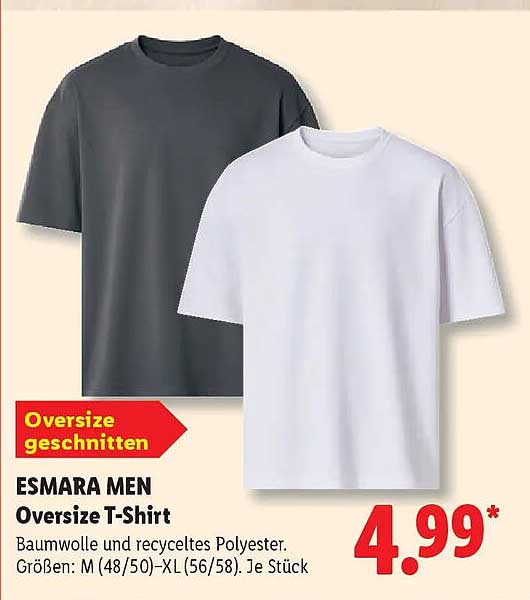 ESMARA MEN Oversize T-Shirt