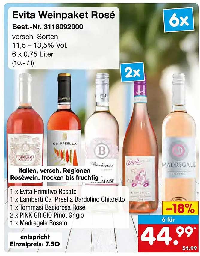 Evita Weinpaket Rosé