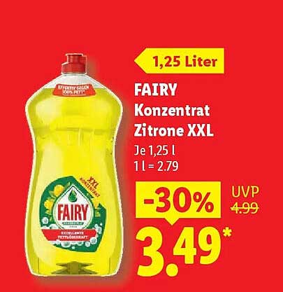 FAIRY Konzentrat Zitrone XXL