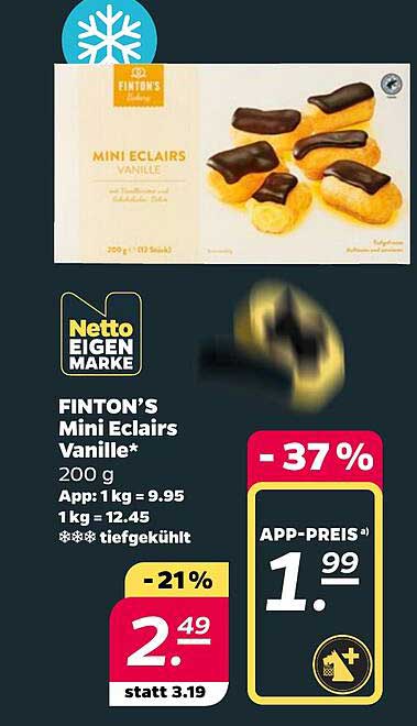 FINTO'N'S Mini Eclairs Vanille* 200 g