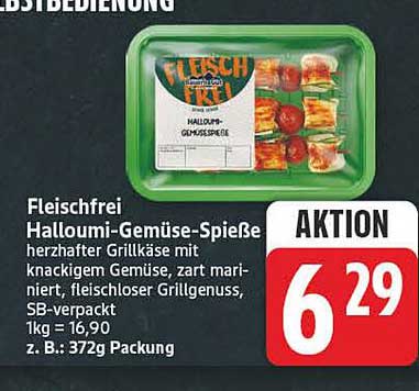 Fleischfrei Halloumi-Gemüse-Spieße
