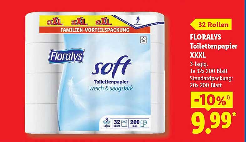 FLORALYS Toilettenpapier XXXL