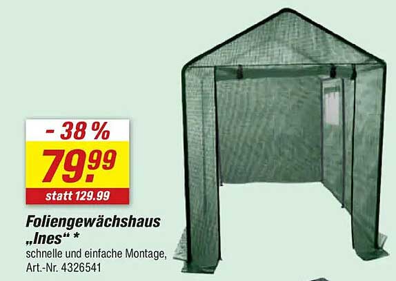 Foliengewächshaus „Ines“
