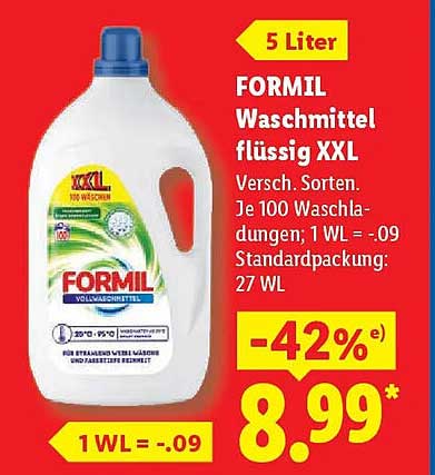 FORMIL Waschmittel flüssig XXL