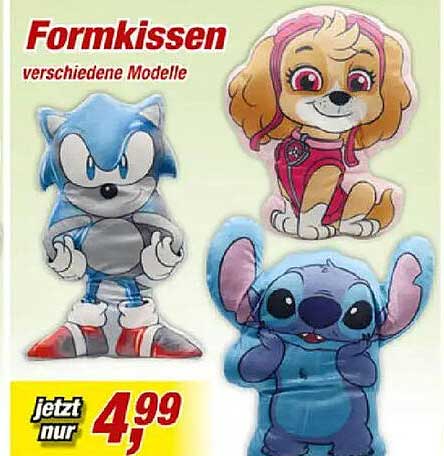 Formkissen verschiedene Modelle