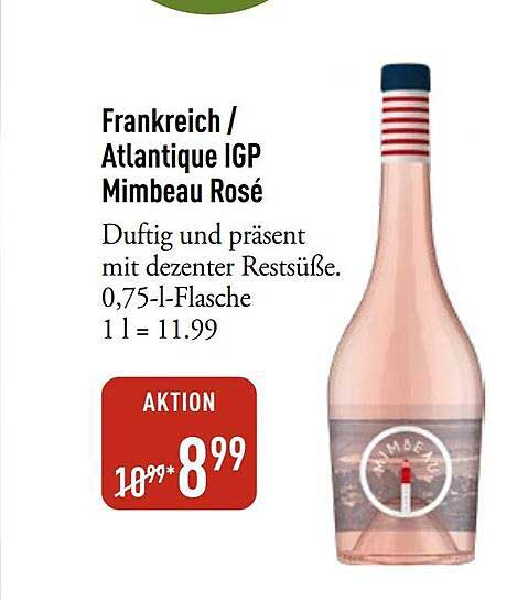 Frankreich / Atlantique IGP Mimbeau Rosé