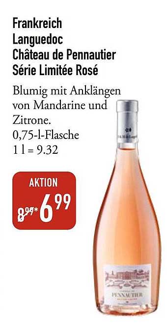 Frankreich Languedoc Château de Pennautier Série Limitée Rosé