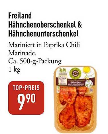 Freiland Hähnchenoberschenkel & Hähnchenschenkel