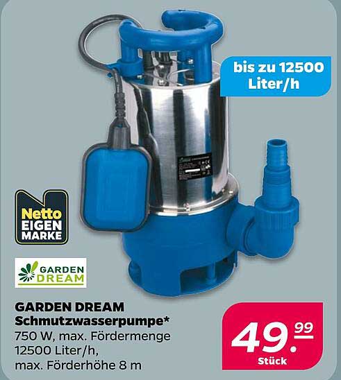 GARDEN DREAM Schmutzwasserpumpe*
