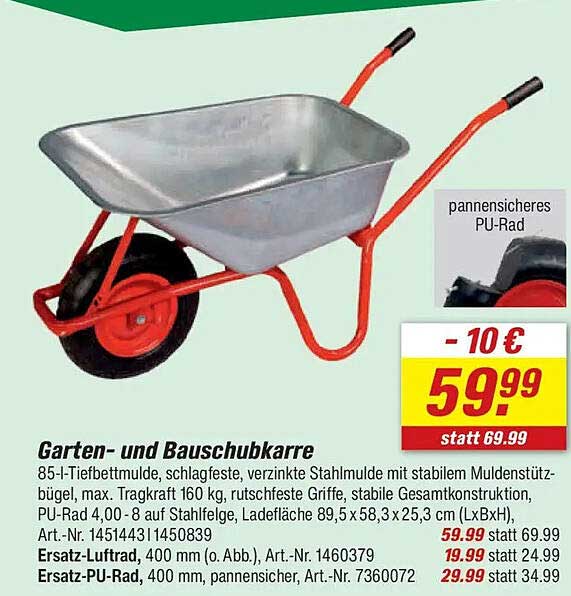 Garten- und Bauschubkarre
