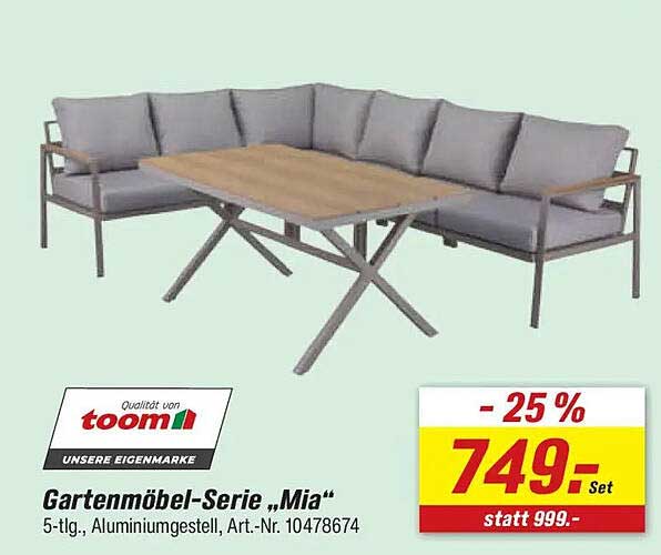 Gartenmöbel-Serie „Mia“