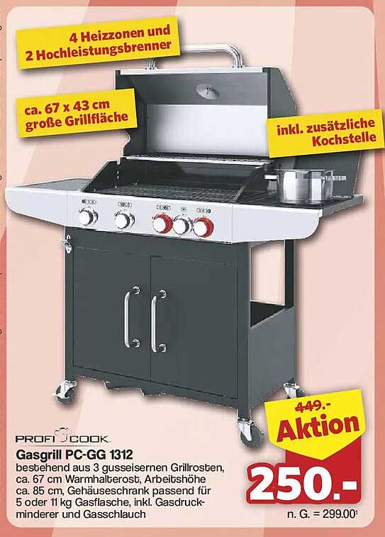 Gasgrill PC-GG 1312