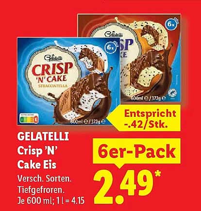 GELATELLI Crisp ’N’ Cake Eis