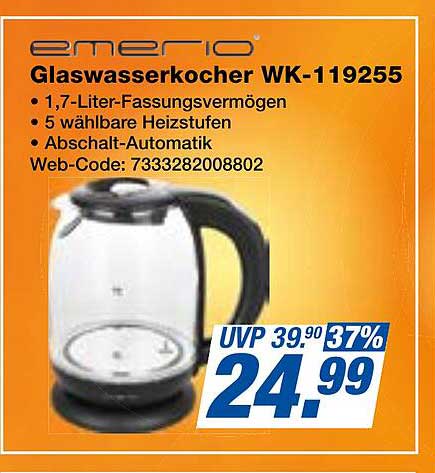 Glaswasserkocher WK-119255