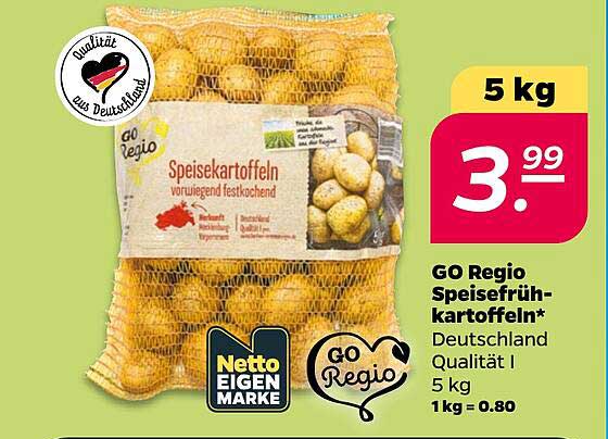 GO Regio Speisefrühkartoffeln*