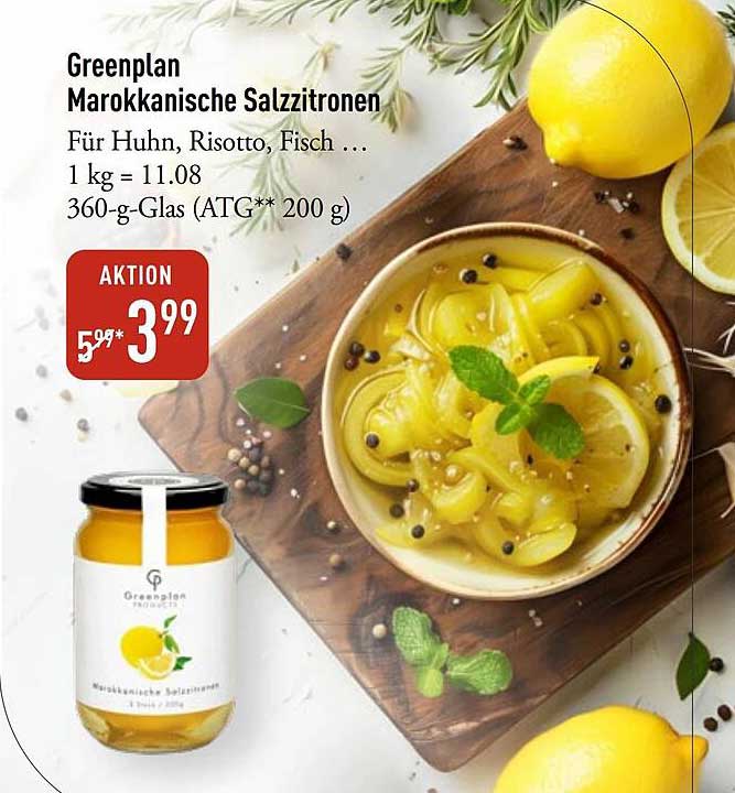 Greenplan Marokkanische Salzzitronen
