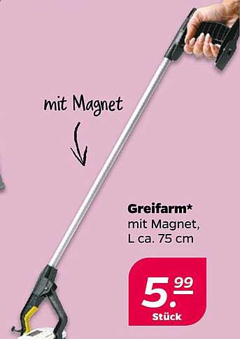 Greifarm* mit Magnet, L ca. 75 cm
