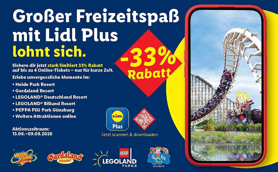 Großer Freizeitspaß mit Lidl Plus lohnt sich.