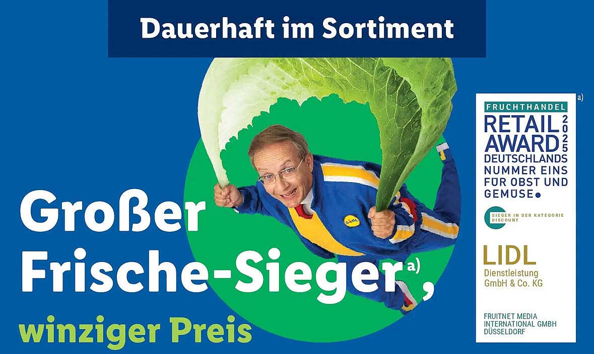 Großer Frische-Sieger, winziger Preis