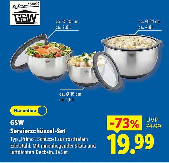 GSW Servierschüssel-Set