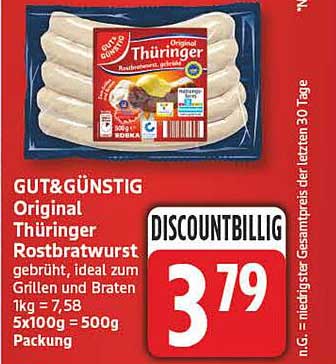 GUT&GÜNSTIG Original Thüringer Rostbratwurst